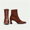 Hispanitas Atlanta Front Zip Heel Boot - Brown